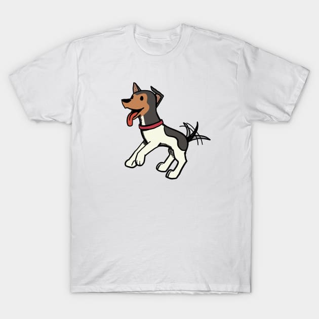 Dancing dog. T-Shirt by Hey Buddy Comics